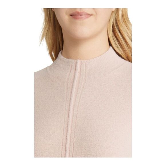 Caslon Pink Funnel Neck Long Sleeve Dress Women Size Small - Picture 4 of 15